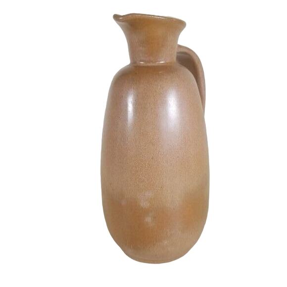 Frankoma Stoneware Pottery 8" Tall Pitcher 835 Brown - Picture 5 of 16